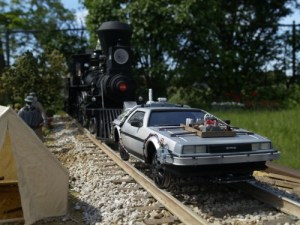 delorian on tracks